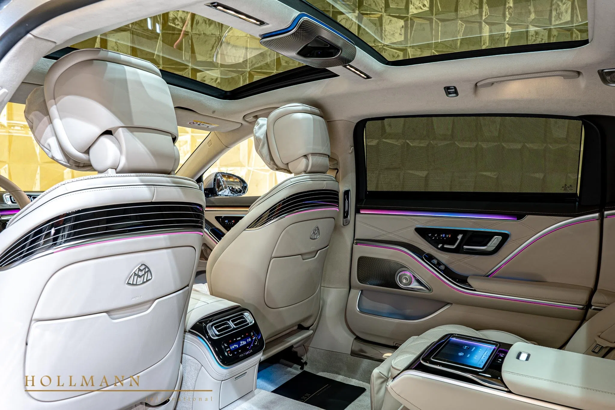 2022 Mercedes-Maybach S 680 interior, seats, Leather Exclusive Beige