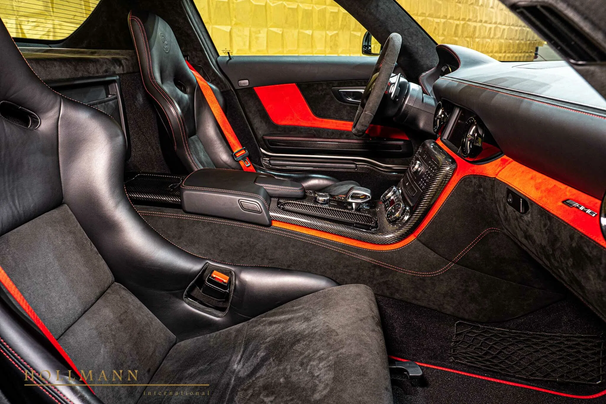 2013 Mercedes-Benz SLS AMG Black Series interior, seats, Leather black