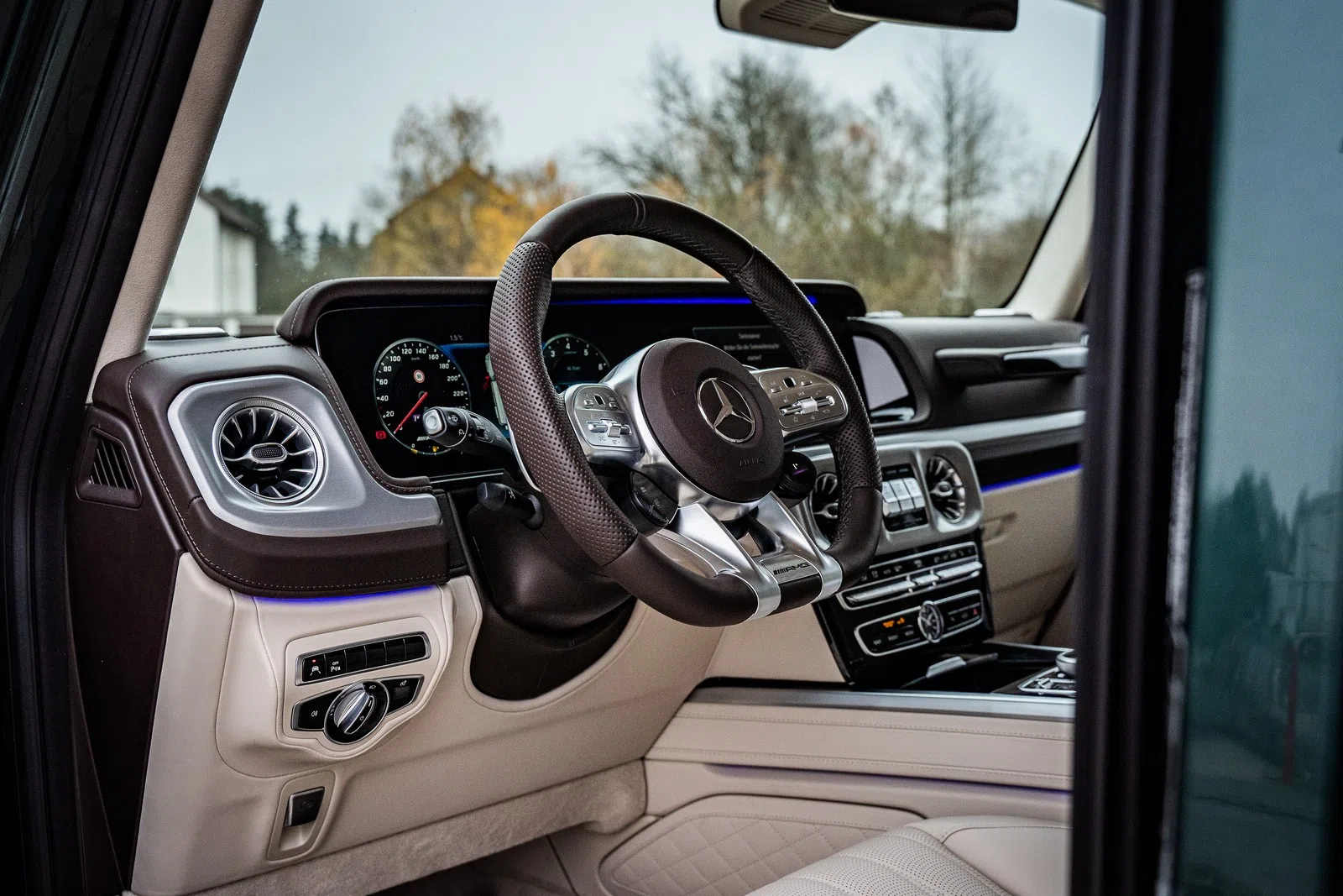 2022 Mercedes-Benz G 63 AMG PICK UP WINCH 4X4 LIMITED interior, dashboard, Beige | Leder