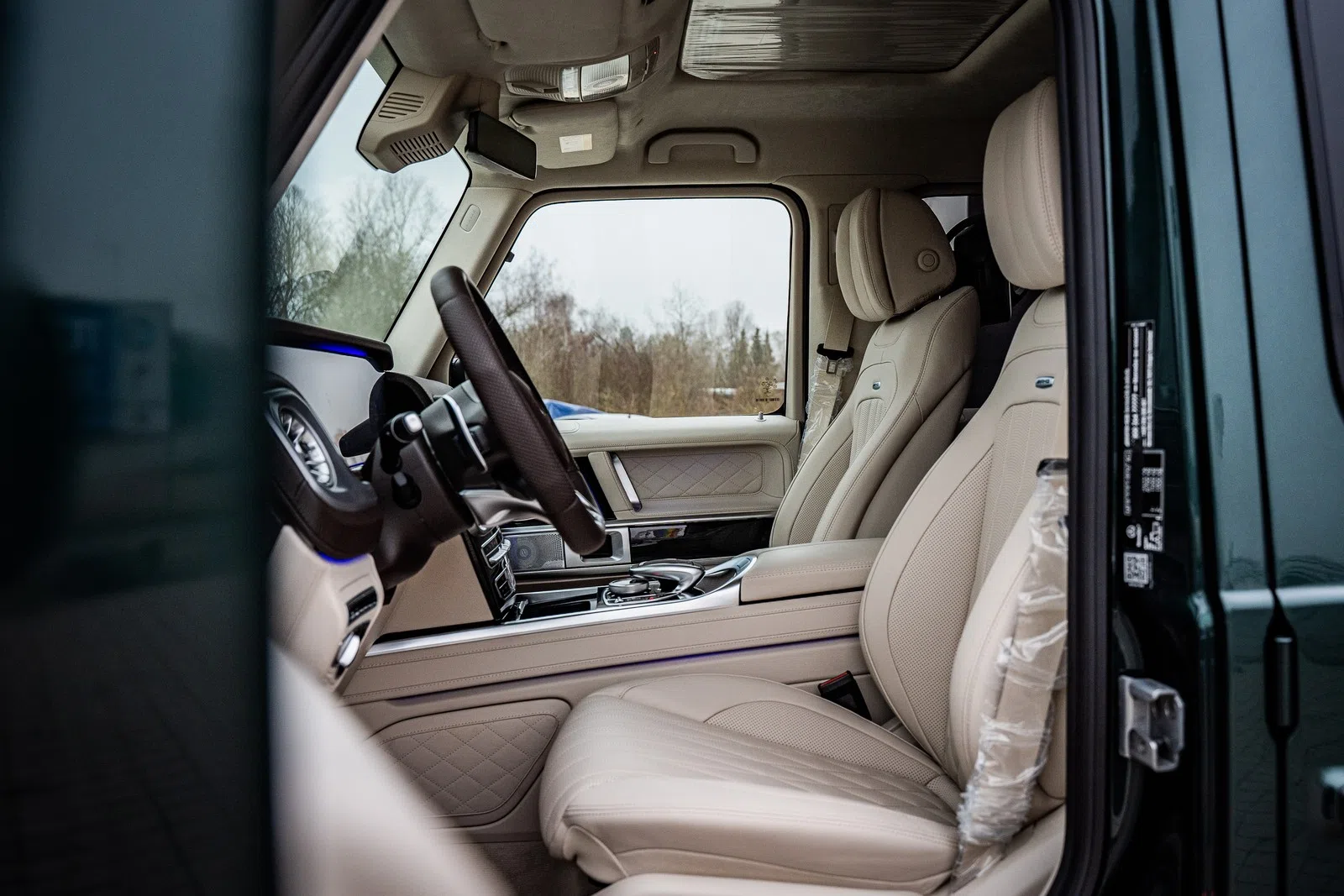 2022 Mercedes-Benz G 63 AMG PICK UP WINCH 4X4 LIMITED interior, seats, Beige | Leder