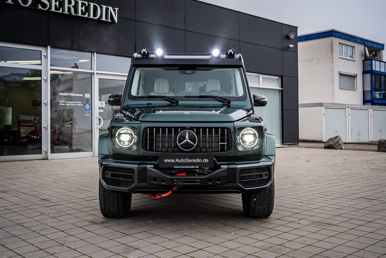 2022 Mercedes-Benz G 63 AMG PICK UP WINCH 4X4 LIMITED for sale, exterior, MANUFAKTUR PERIKLASGREEN | metallic