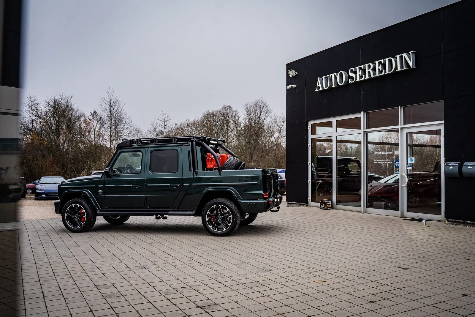2022 Mercedes-Benz G 63 AMG PICK UP WINCH 4X4 LIMITED for sale, exterior, MANUFAKTUR PERIKLASGREEN | metallic