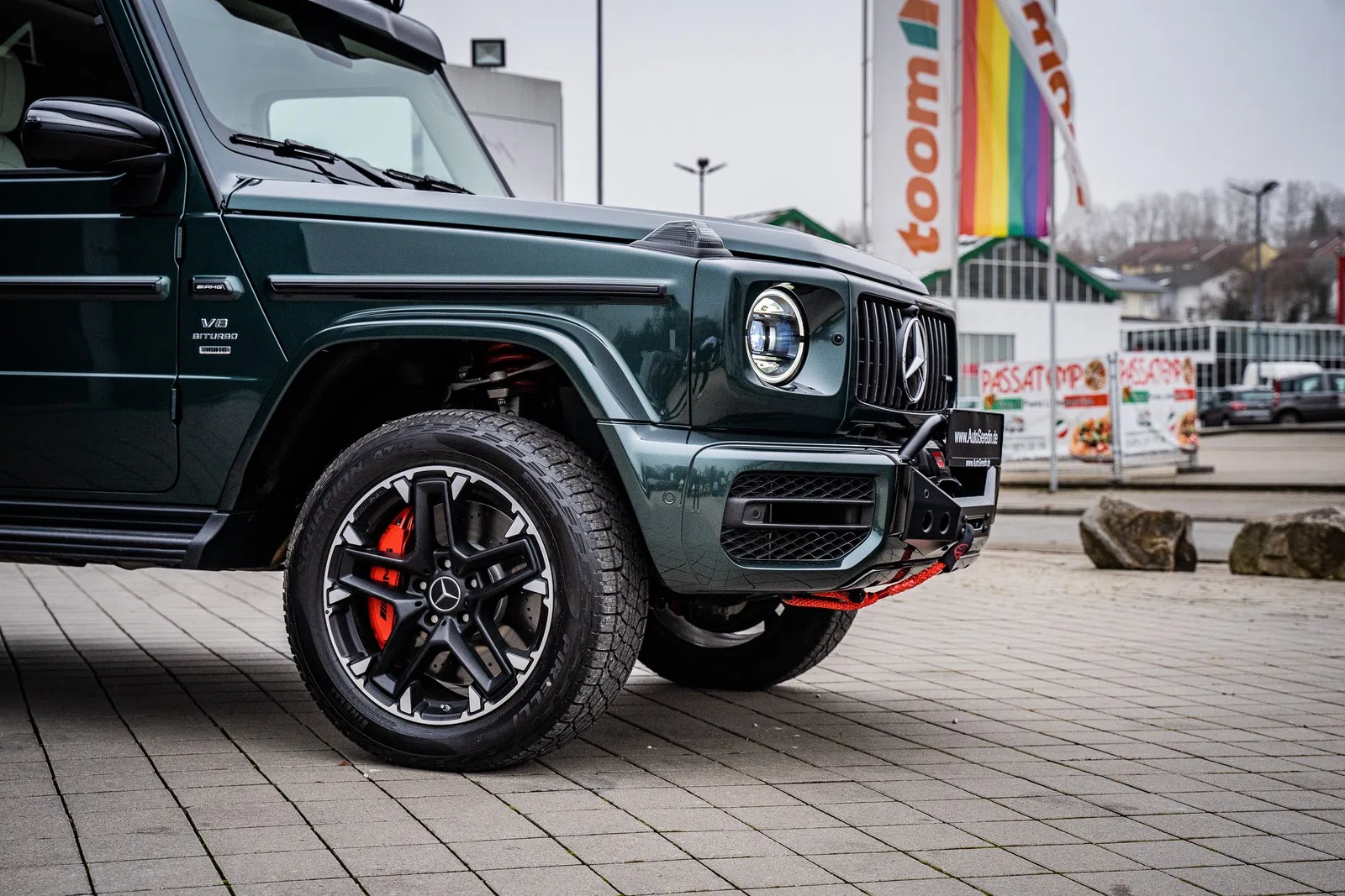 2022 Mercedes-Benz G 63 AMG PICK UP WINCH 4X4 LIMITED for sale, exterior, MANUFAKTUR PERIKLASGREEN | metallic