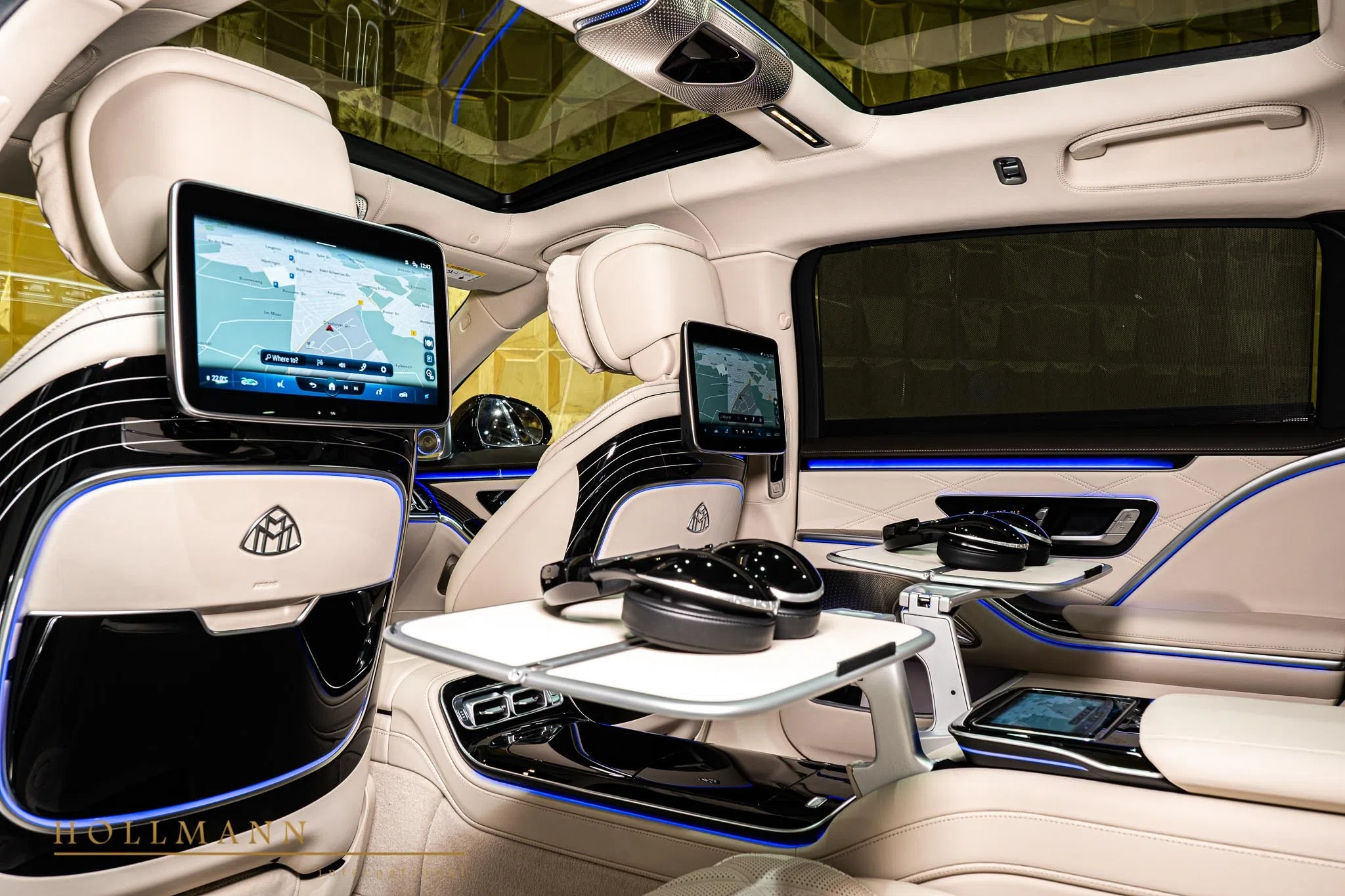 2021 Mercedes-Maybach S 680 interior, Exclusive Beige