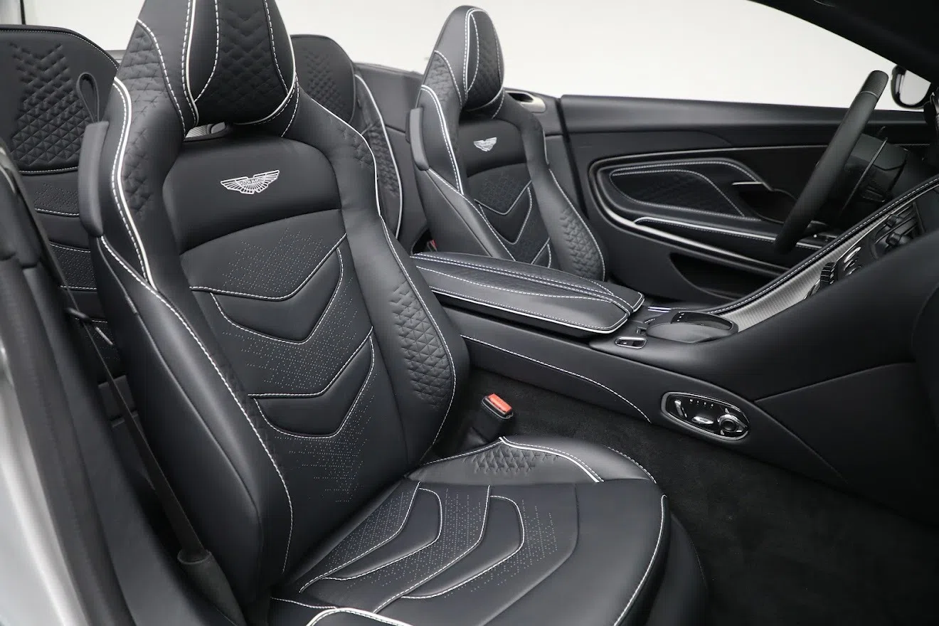 2021 Aston Martin DBS Volante interior, seats, Onyx Black