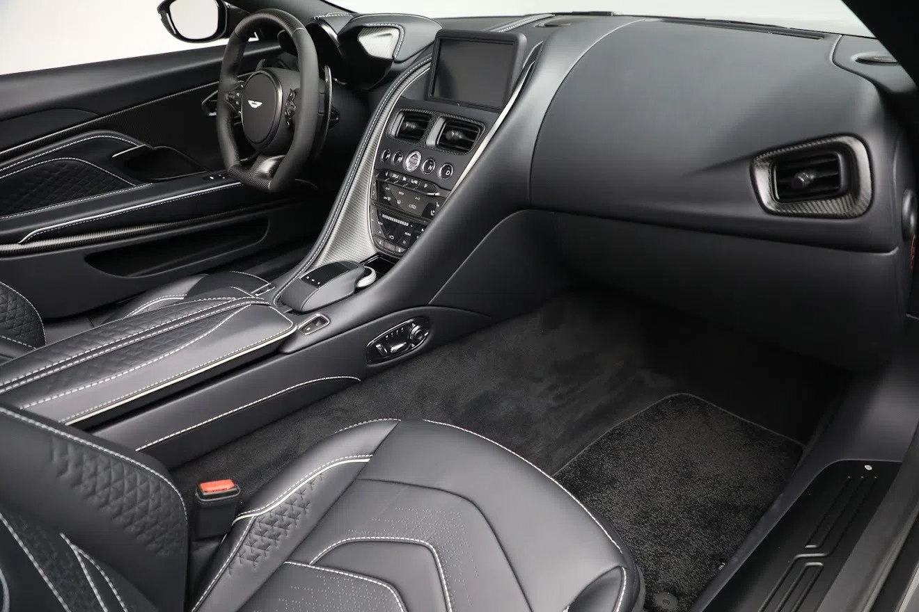 2021 Aston Martin DBS Volante interior, seats, Onyx Black