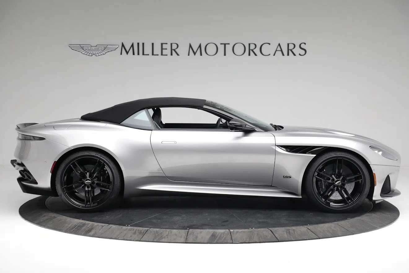 2021 Aston Martin DBS Volante, side profile, Spirit Silver