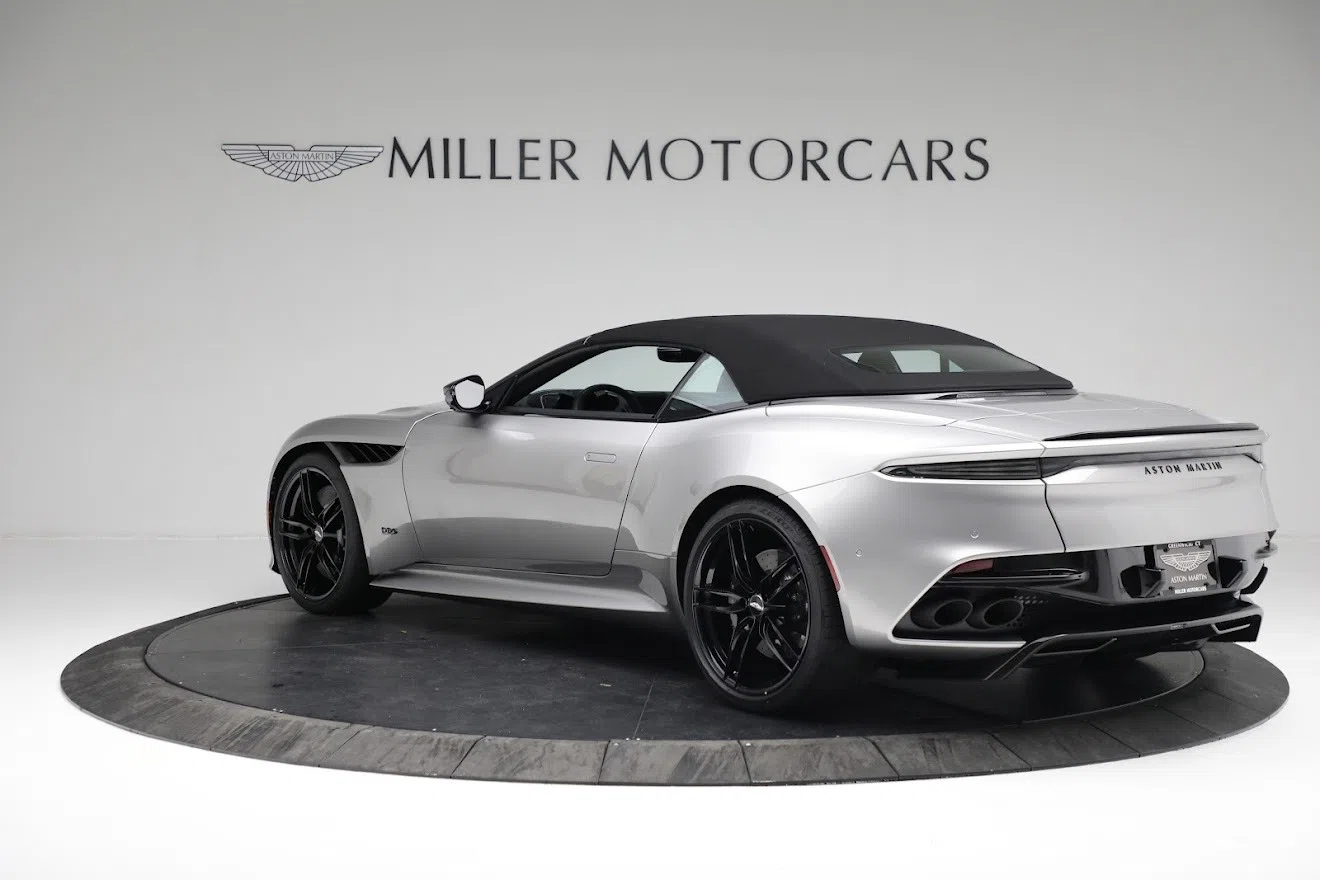2021 Aston Martin DBS Volante, side profile, Spirit Silver