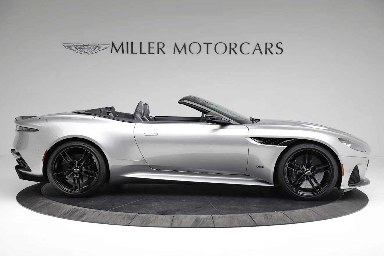2021 Aston Martin DBS Volante, side profile, Spirit Silver