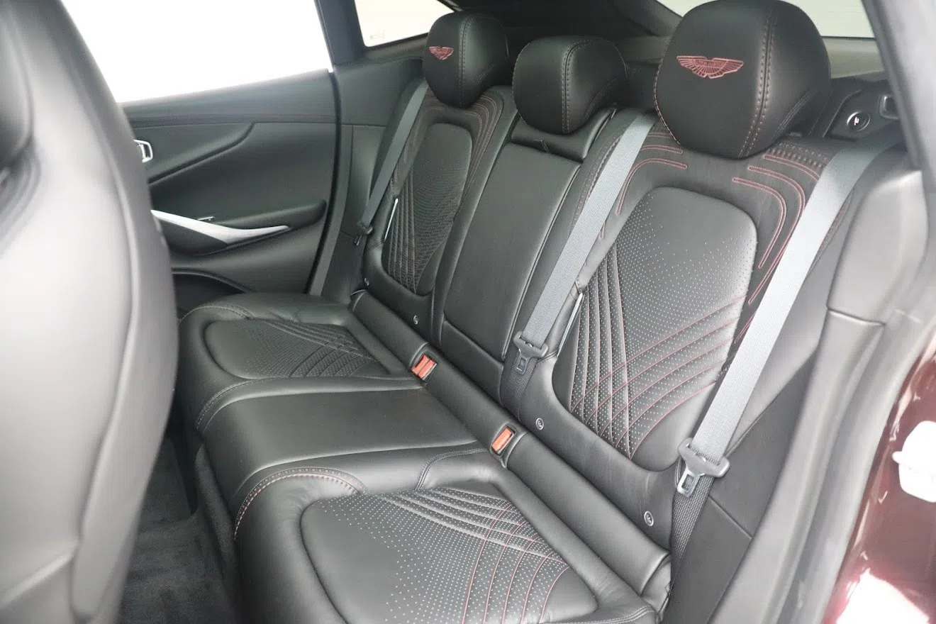 2021 Aston Martin DBX interior, seats, Obsidian Black Leather