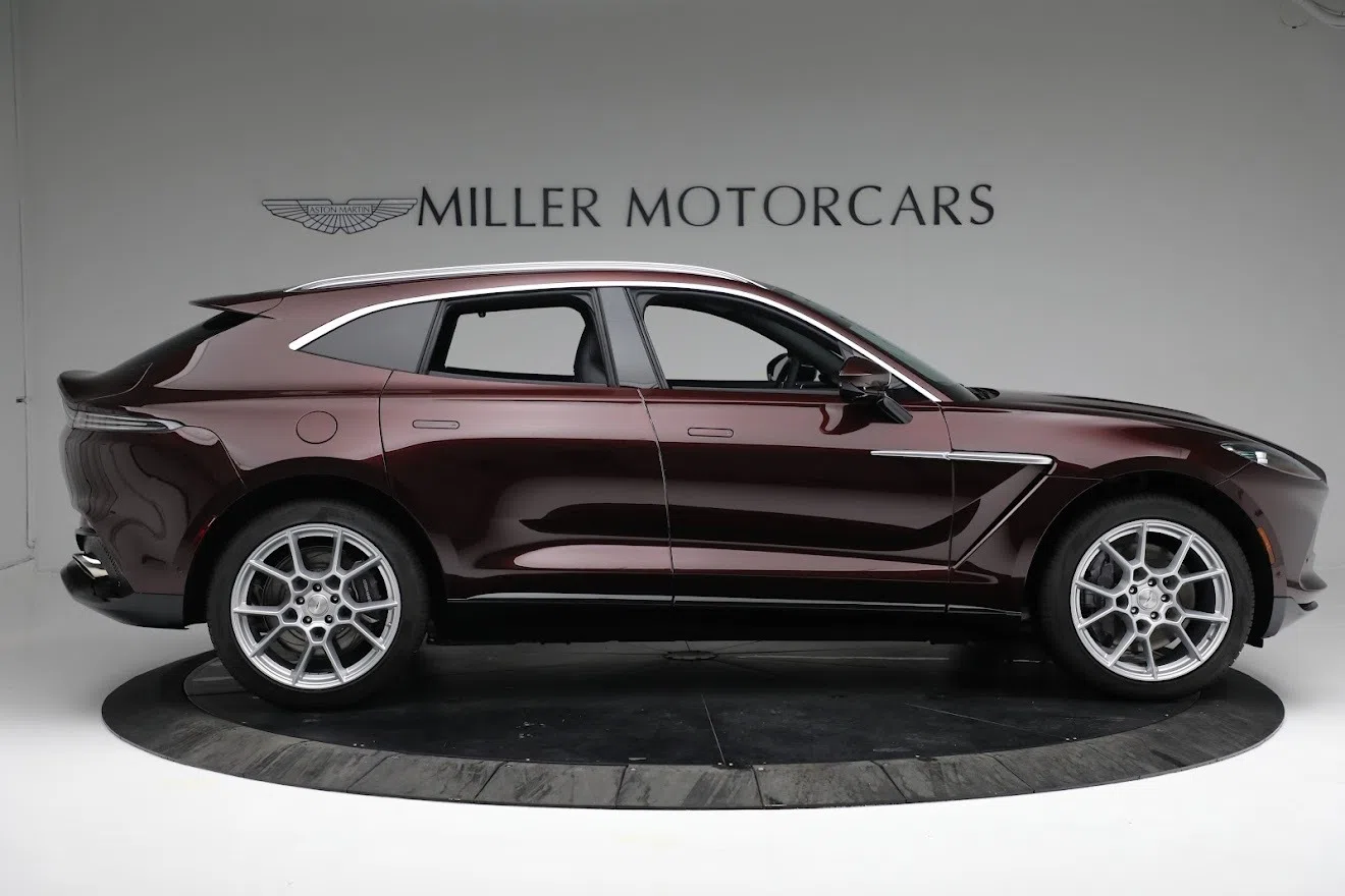 2021 Aston Martin DBX, side profile, DIVINE RED