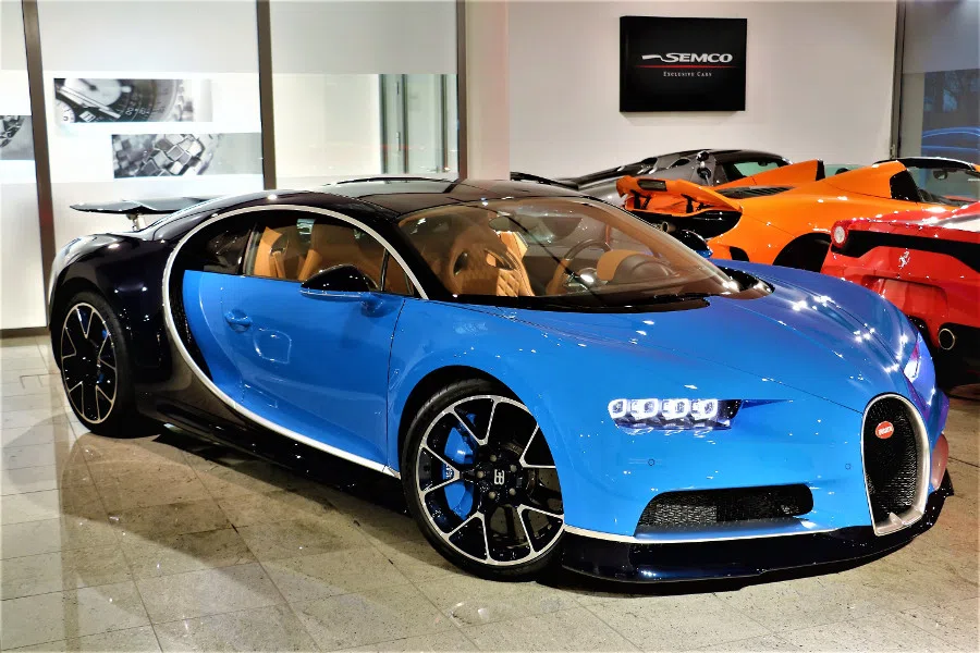 2017 Bugatti Chiron New Atlantic Blue Metallic for sale, exterior, Atlantic Blue Metallic