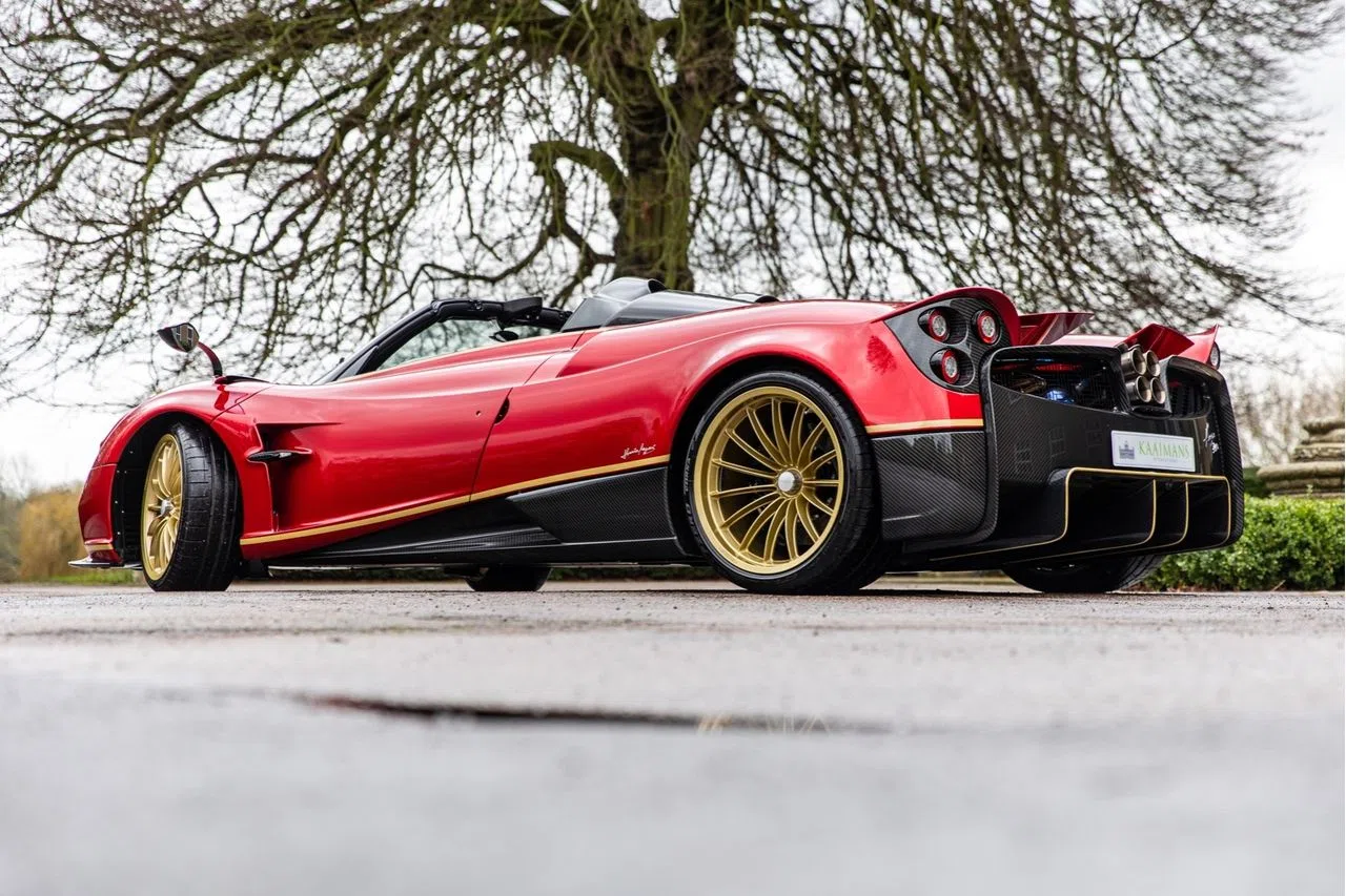 2019 Pagani Huayra Roadster for sale, exterior, Rosso Dubai