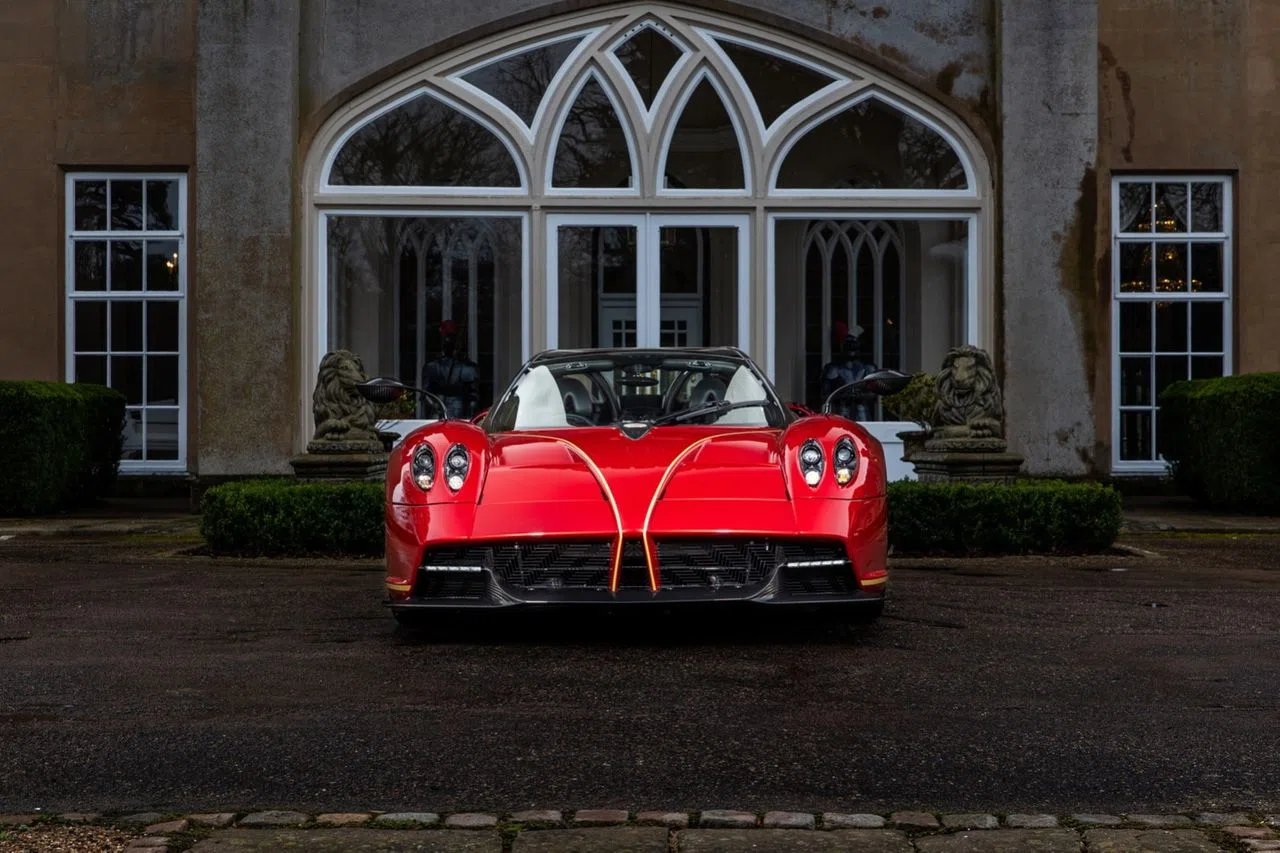 2019 Pagani Huayra Roadster for sale, exterior, Rosso Dubai