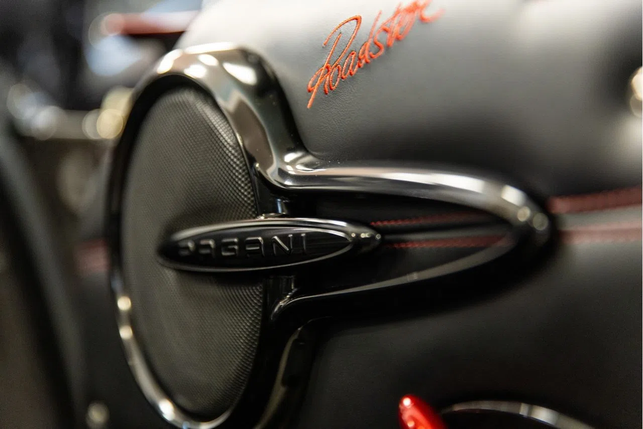 2019 Pagani Huayra Roadster for sale, exterior, Rosso Dubai