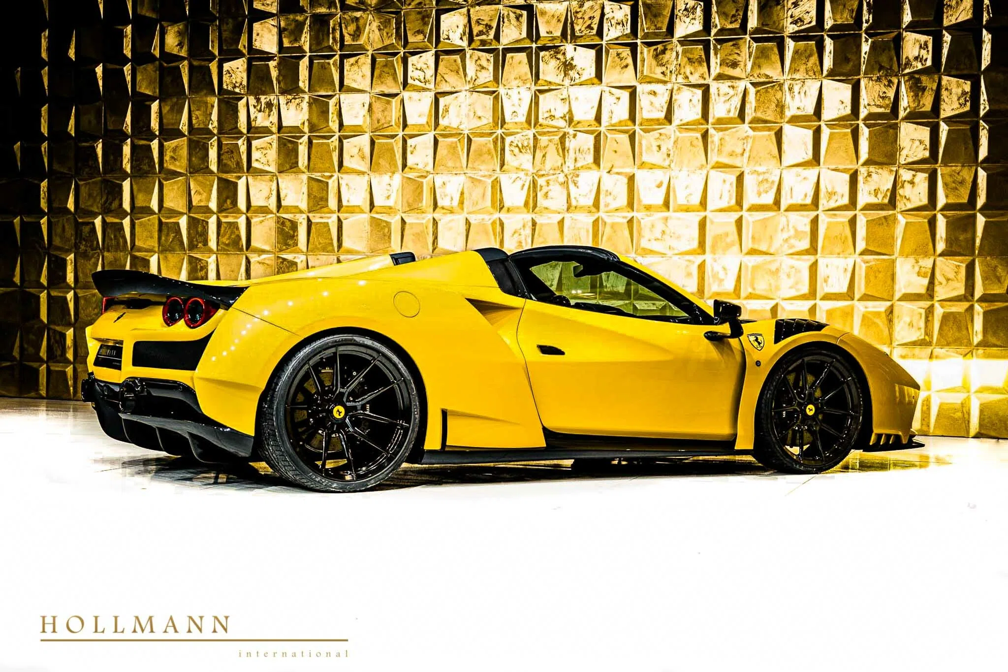 2022 Ferrari F8 N-Largo Spider by NOVITEC for sale, exterior, Giallo Triplo Strato