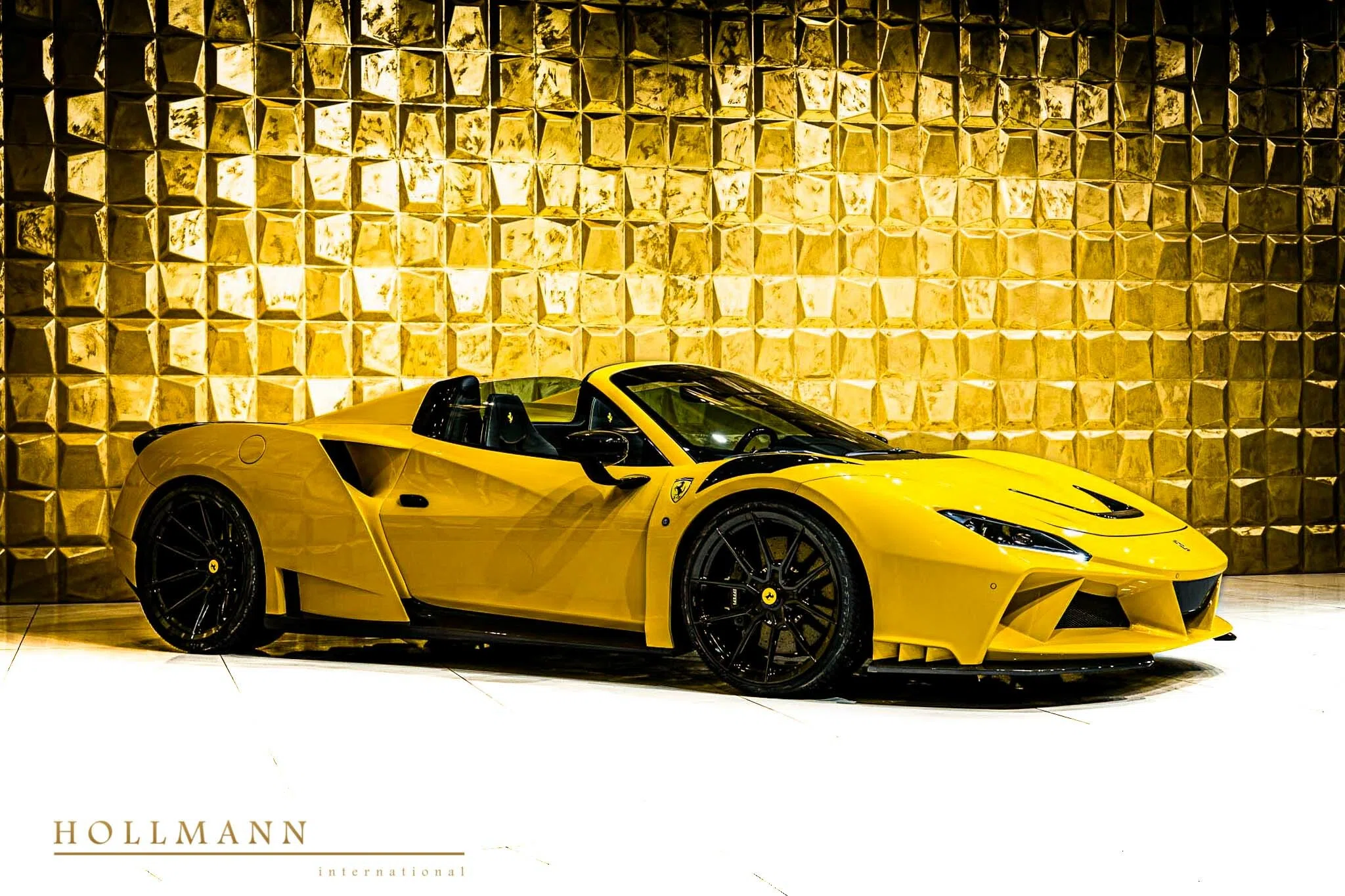 2022 Ferrari F8 N-Largo Spider by NOVITEC for sale, exterior, Giallo Triplo Strato