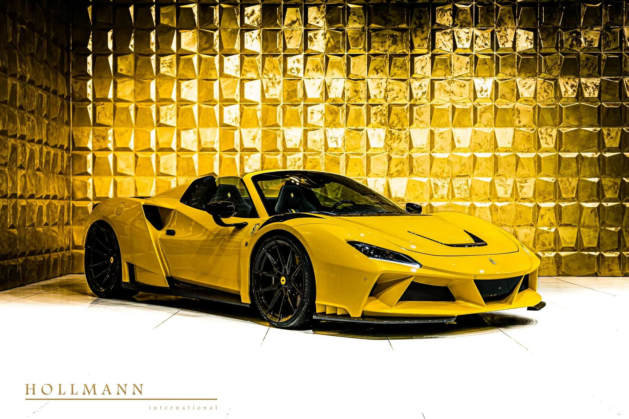 2022 Ferrari F8 N-Largo Spider by NOVITEC for sale, exterior, Giallo Triplo Strato