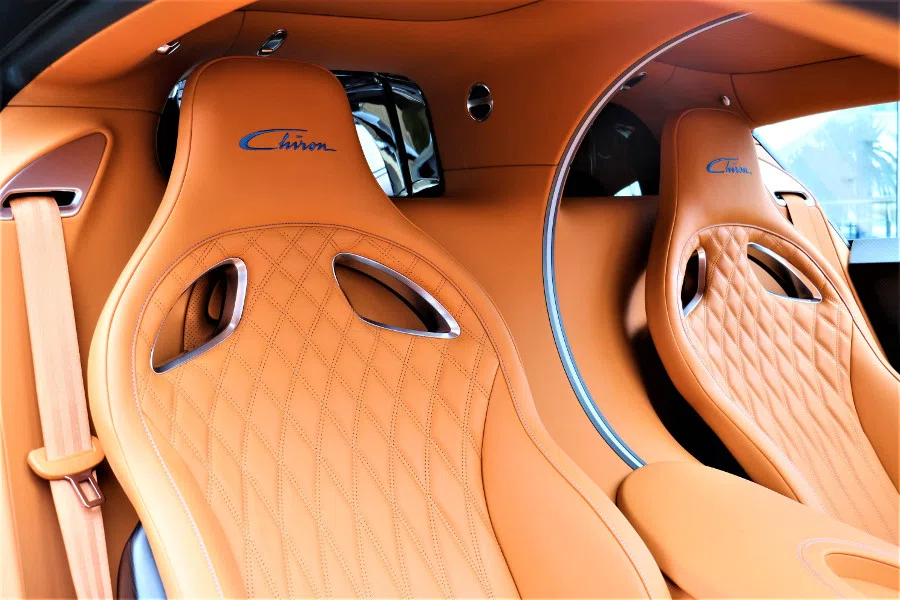 2017 Bugatti Chiron New Atlantic Blue Metallic interior, seats, Leather Terre D´OR / Carbon