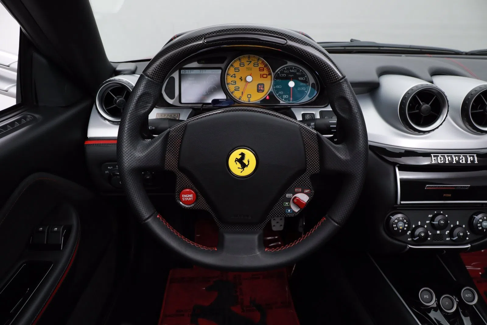 2011 Ferrari 599 SA Aperta interior, dashboard, Black Leather