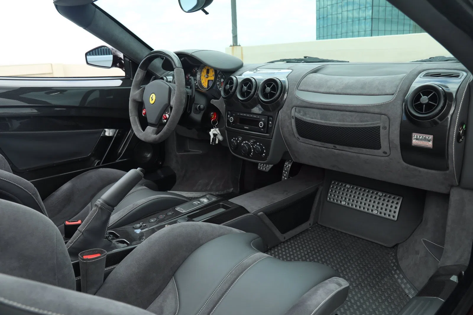 2009 Ferrari F430 Scuderia Spider 16M interior, dashboard, Gray