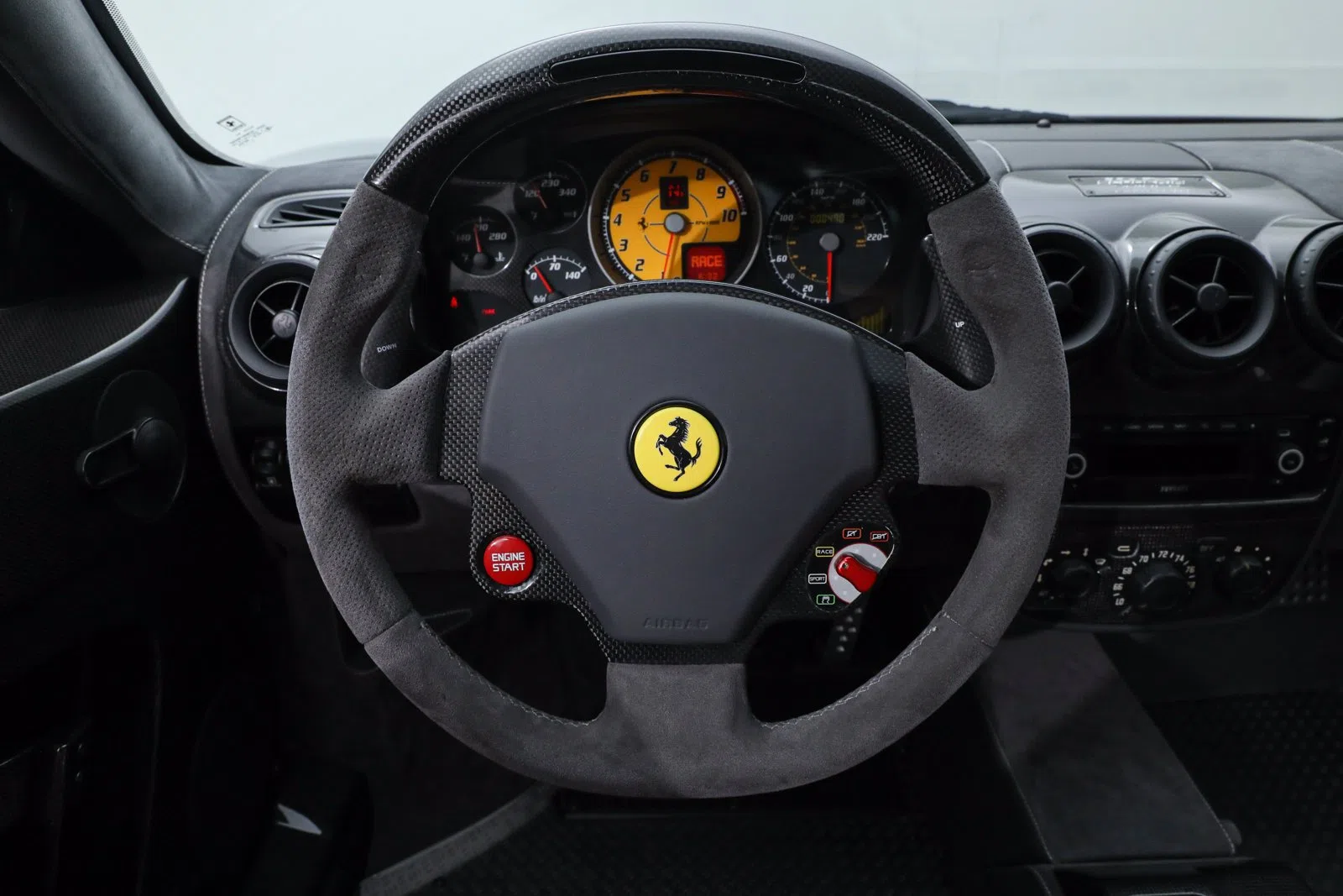 2009 Ferrari F430 Scuderia Spider 16M interior, Gray
