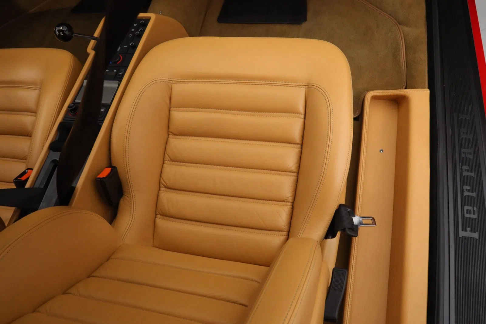 1992 Ferrari 512 TR Classiche interior, seats, Tan Leather