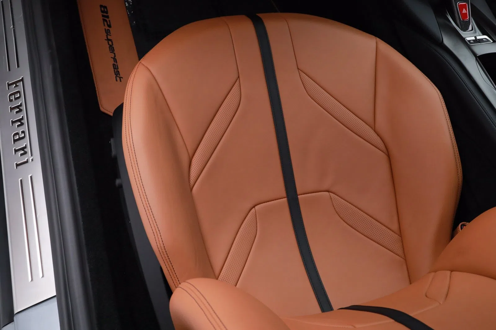 2020 Ferrari 812 Superfast interior, seats, Tan Leather