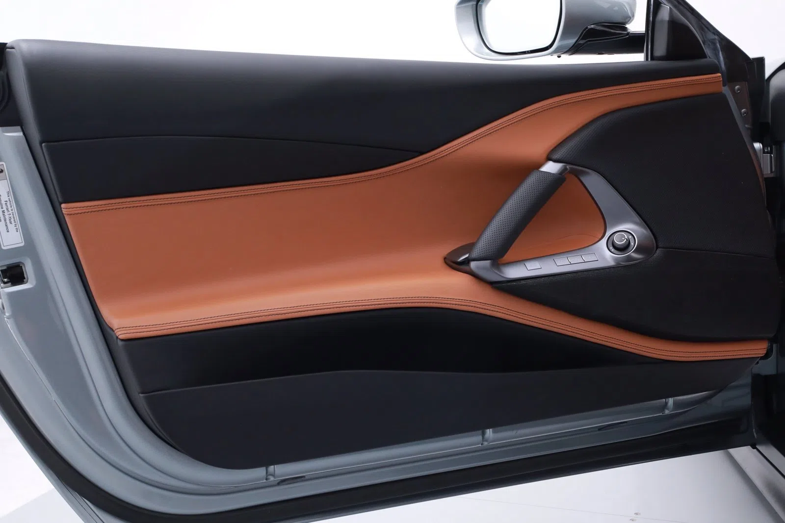 2020 Ferrari 812 Superfast interior, door panel, Tan Leather