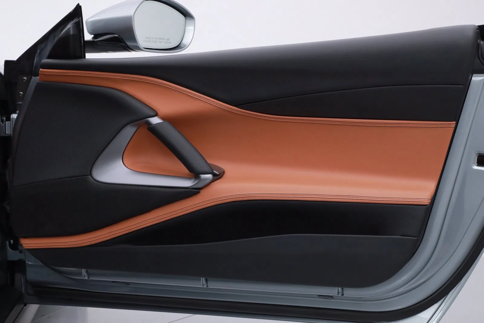 2020 Ferrari 812 Superfast interior, door panel, Tan Leather