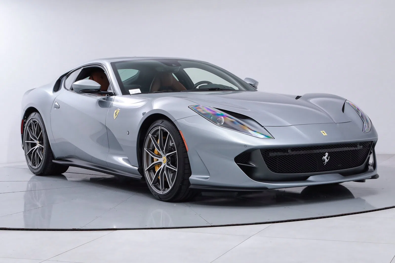 2020 Ferrari 812 Superfast for sale, front three-quarter view, Gray
