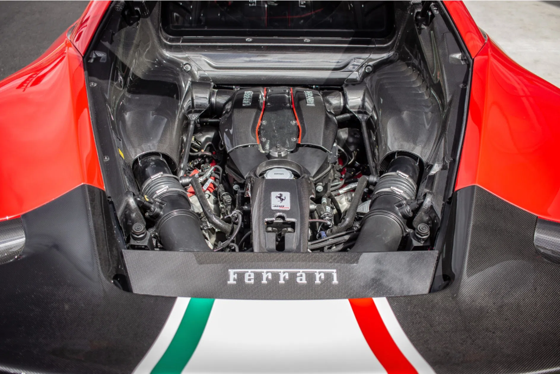 2019 Ferrari 488 Pista Piloti engine