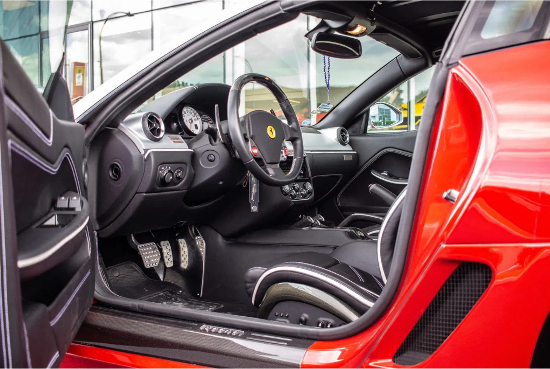 2011 Ferrari 599 SA Aperta interior, dashboard, Black Leather