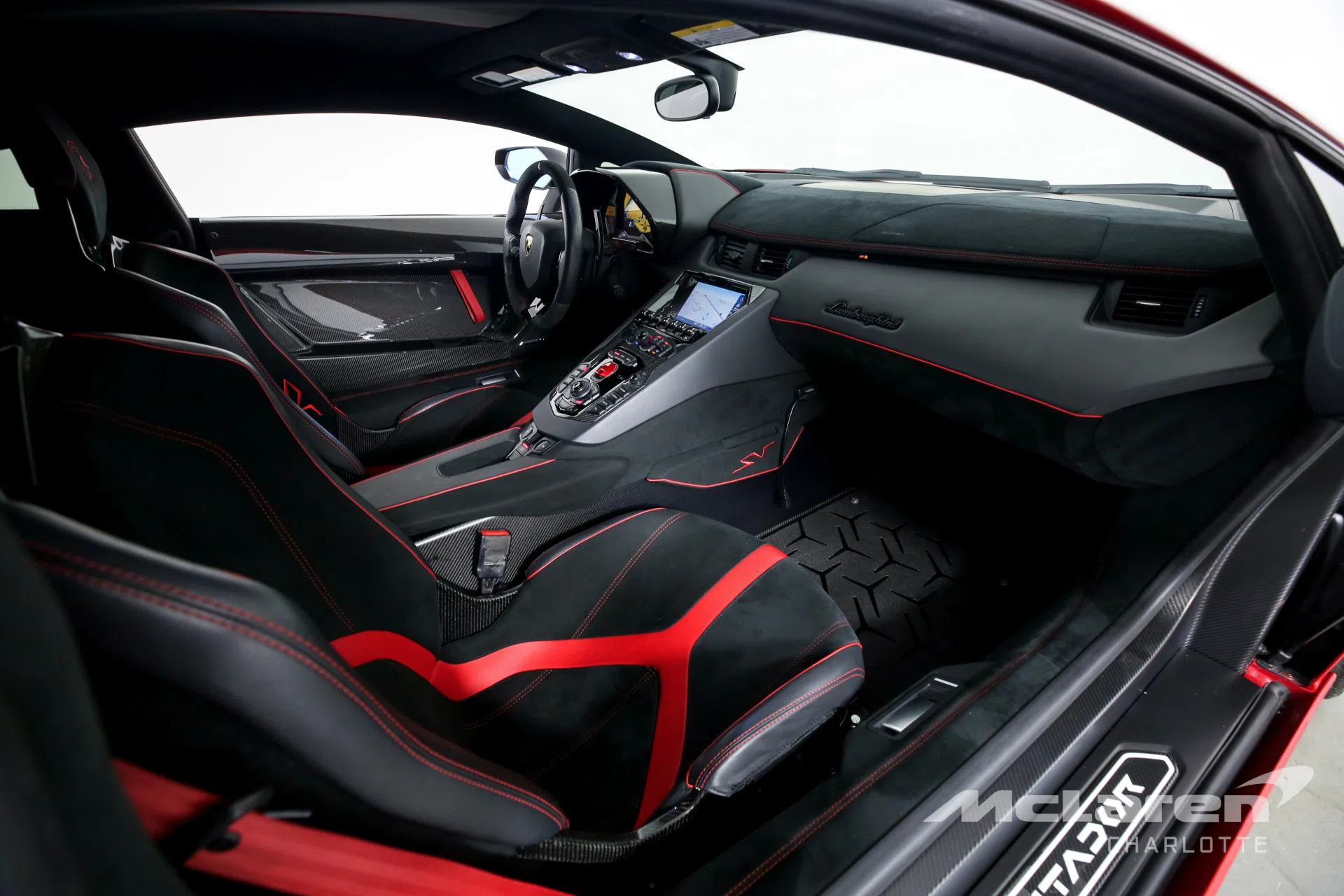 2016 Lamborghini Aventador LP 750-4 SV interior, Nero Cosmus