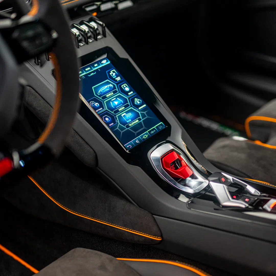 2021 Lamborghini Huracan EVO GT Celebration interior, center console