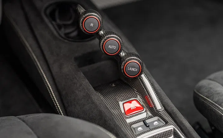 2021 Ferrari 488 Pista Spider interior, center console