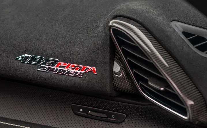 2021 Ferrari 488 Pista Spider interior