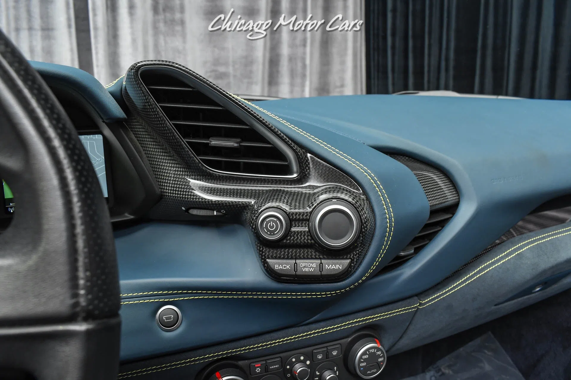 2018 Ferrari 488 Spider interior, center console