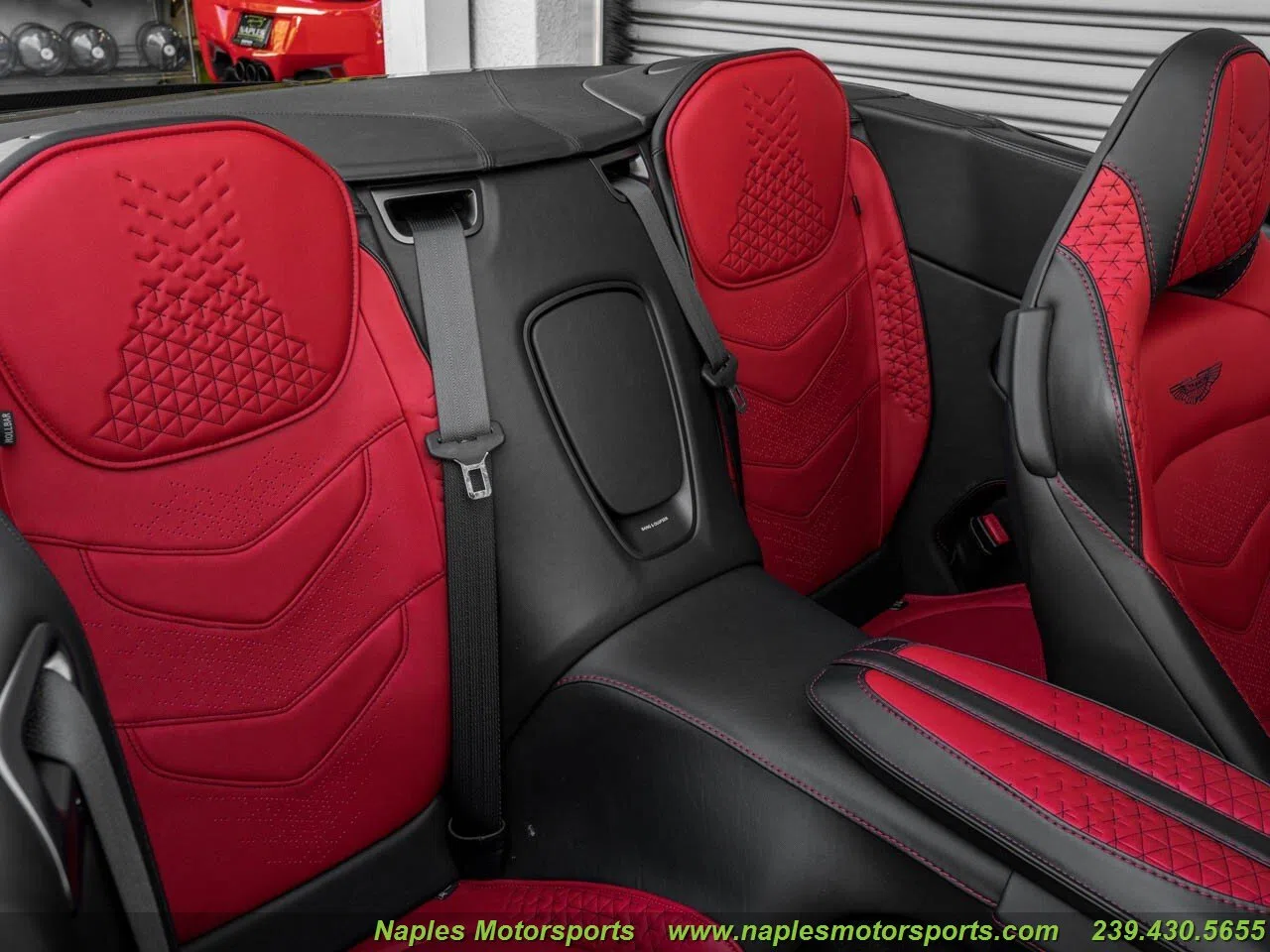 2021 Aston Martin DBS Superleggera interior, seats, Spicy Red, Leather