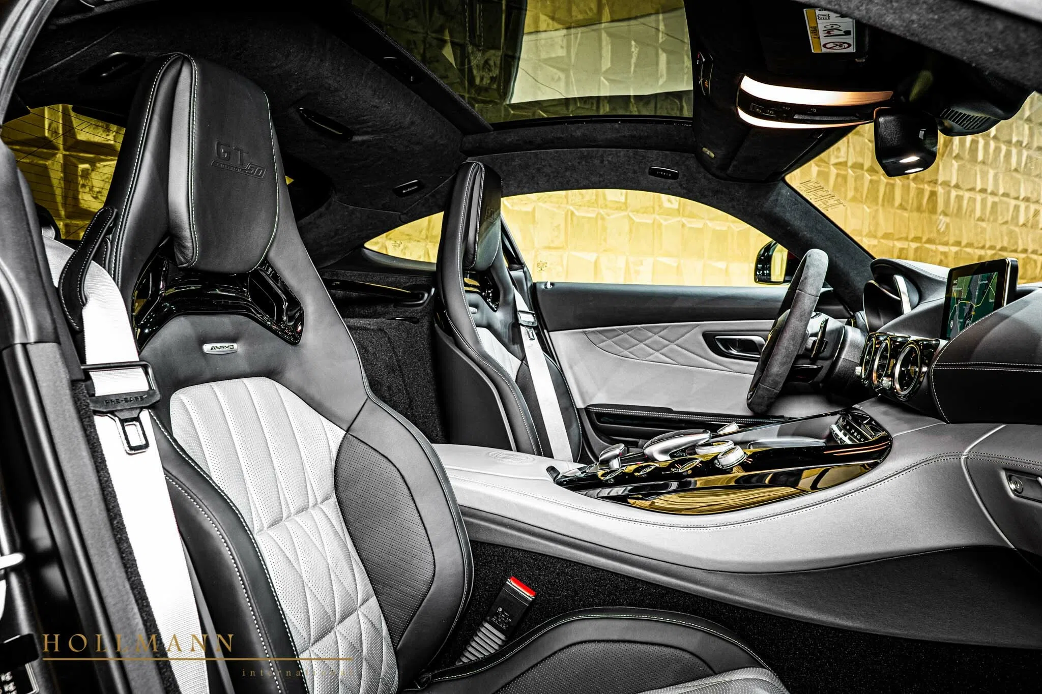 2018 Mercedes-Benz AMG GT C Coupe + Edition 50 interior, seats, Exclusive Gray/Black