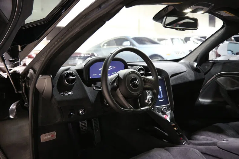 2020 McLaren 720S interior, dashboard, Black