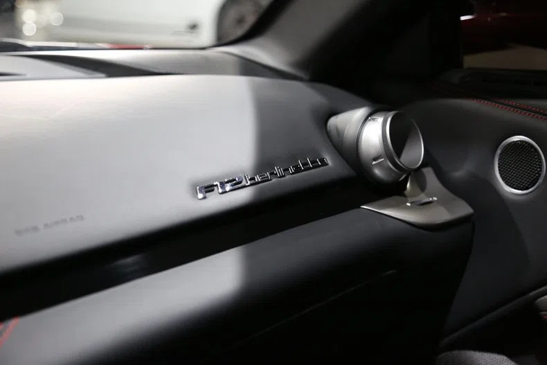 2017 Ferrari F12berlinetta interior, center console, Leather