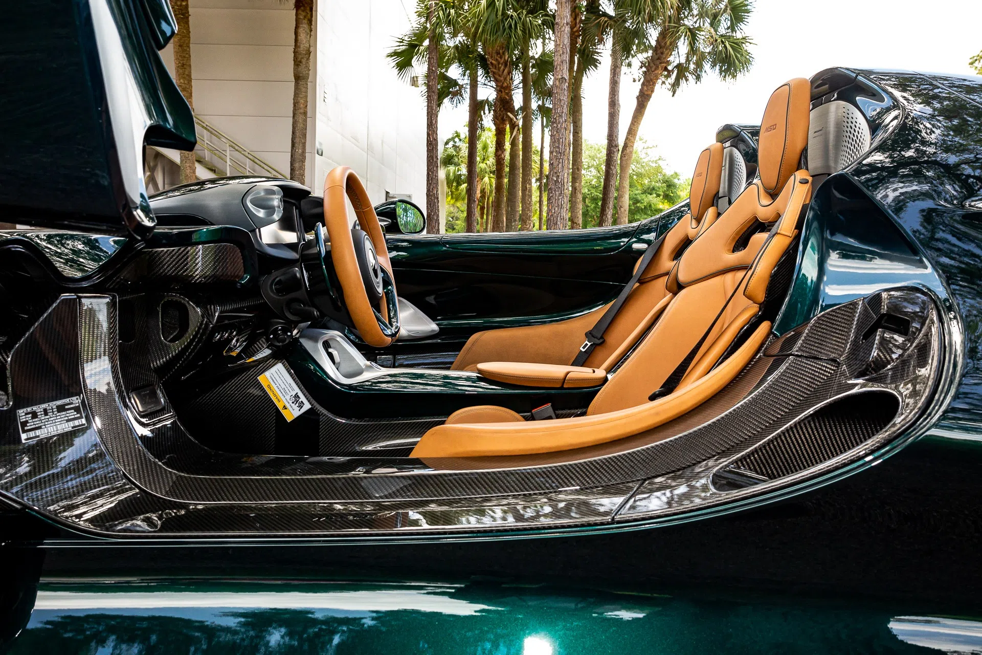 2021 McLaren Elva interior, seats, MSO Cortado Tan