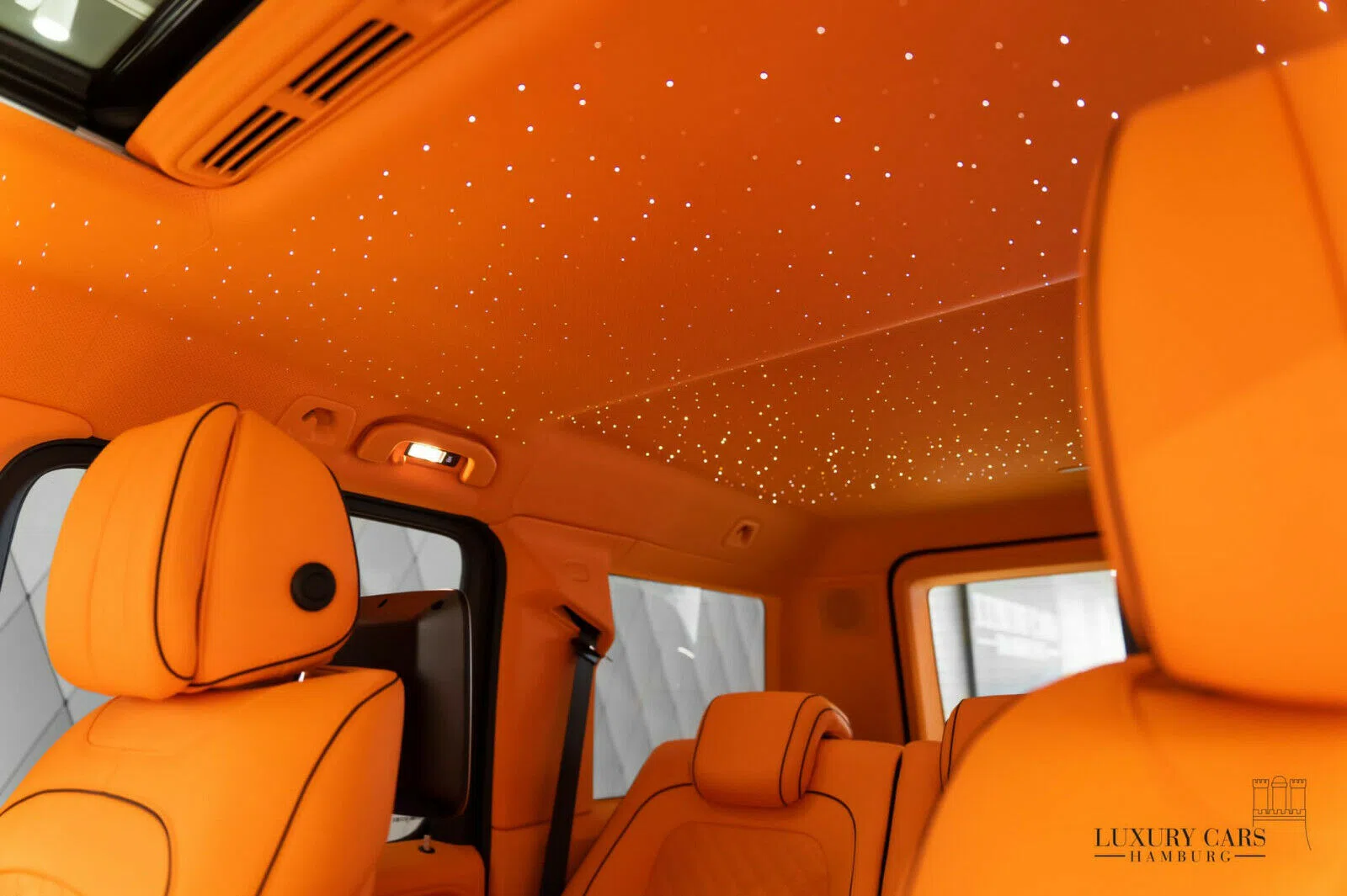 2022 BRABUS G 800 interior, seats, Orange Leather