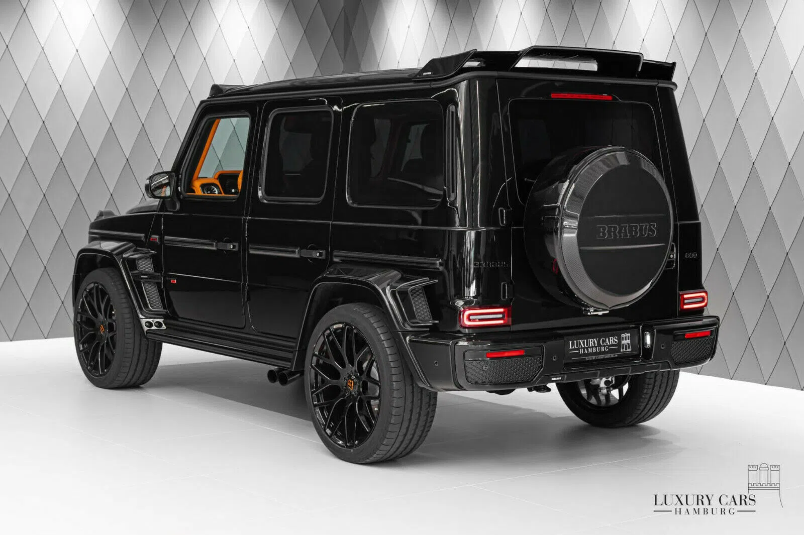 2022 BRABUS G 800, rear three-quarter view, Black