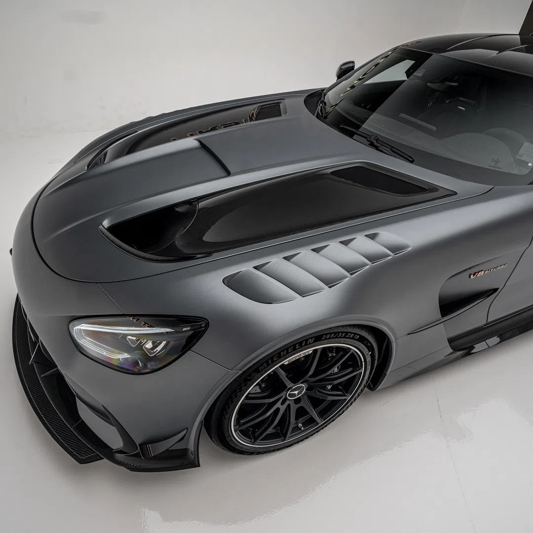 2022 Mercedes Benz AMG GT Black Series for sale, exterior, Matte Grey