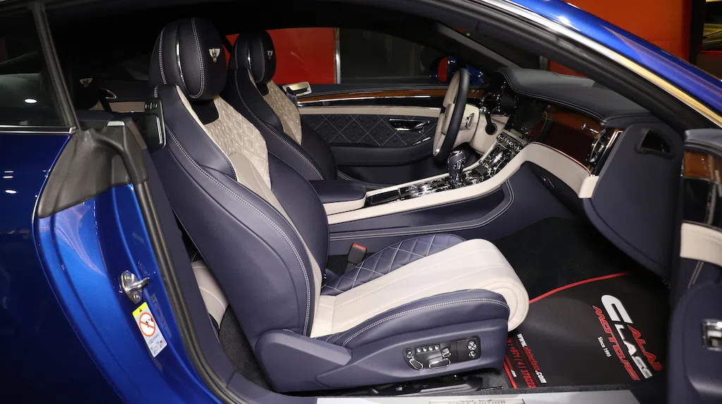 2018 BENTLEY Continental GT – First Edition interior, seats, Blue | Beige