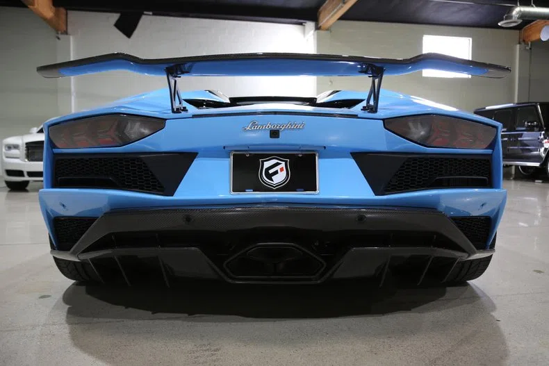2019 Lamborghini Aventador S Roadster for sale, exterior, Light Blue