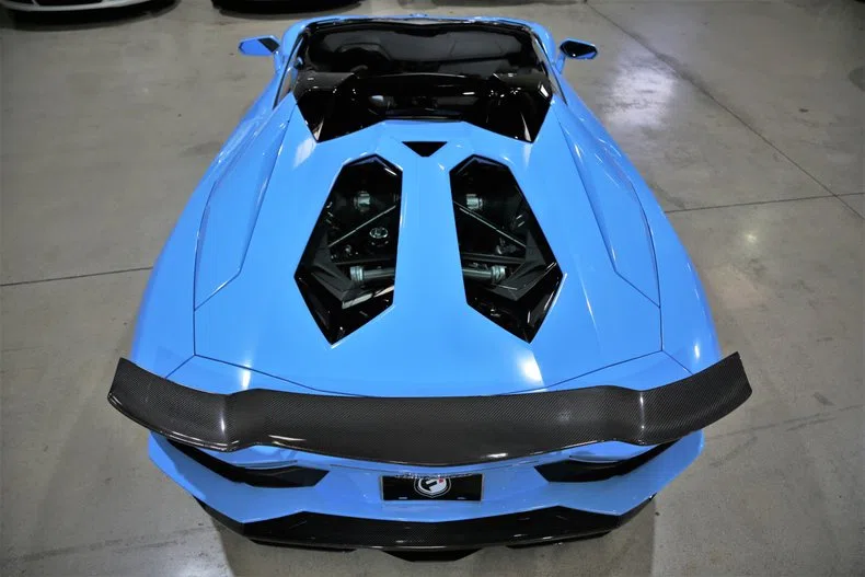 2019 Lamborghini Aventador S Roadster for sale, exterior, Light Blue