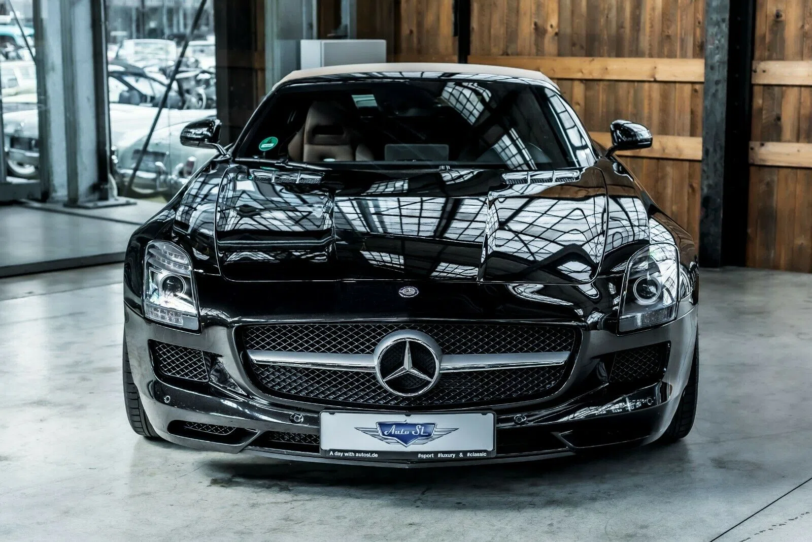 2016 Mercedes Benz SLS AMG Roadster, exterior, Black